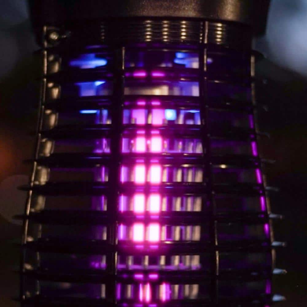 15-Watt/1500-Volt Bug Zapper Kills Bugs on Contact with Black UV Light Technology - Hercitys