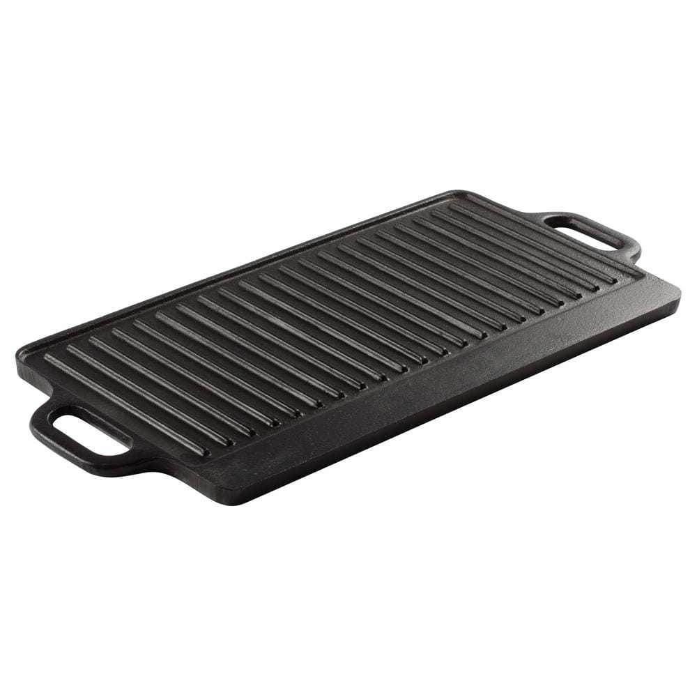 20 in. x 9.5 in. Cast Iron Reversible Griddle - Hercitys