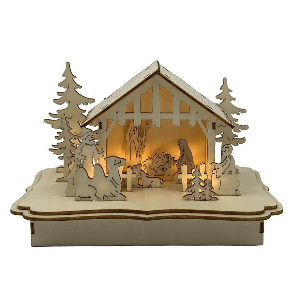 5.4 in. Lighted Nativity Scene - Hercitys