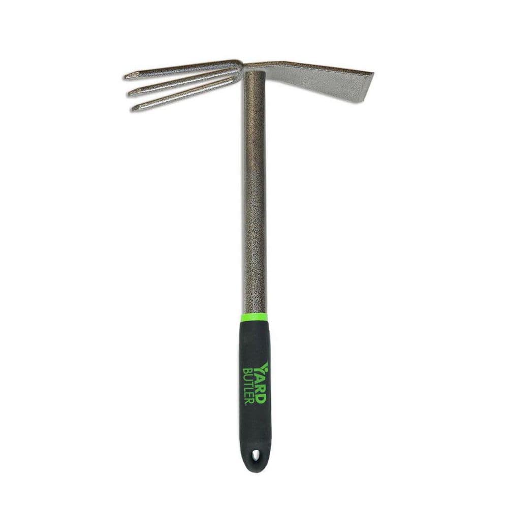 15 in. 3-Tines Dual-Head Hand Cultivator Tiller - Hercitys