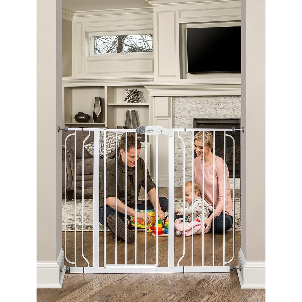 38 in. Extra Tall 49 in. W Span Metal Walk-Through Gate - Hercitys