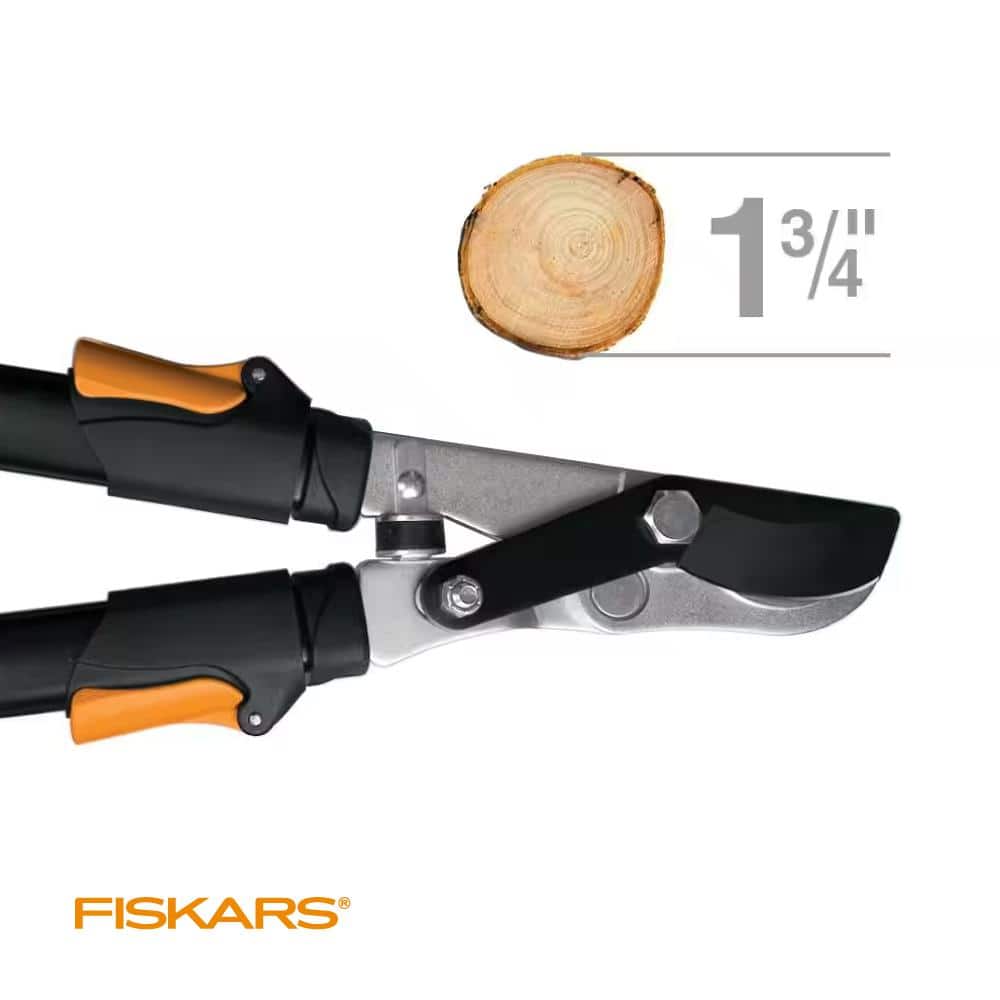 1-3/4 in. Cut Capacity Steel Blade, 25 in. – 37 in. Power-Lever Bypass Lopper with Extendable Handles - Hercitys