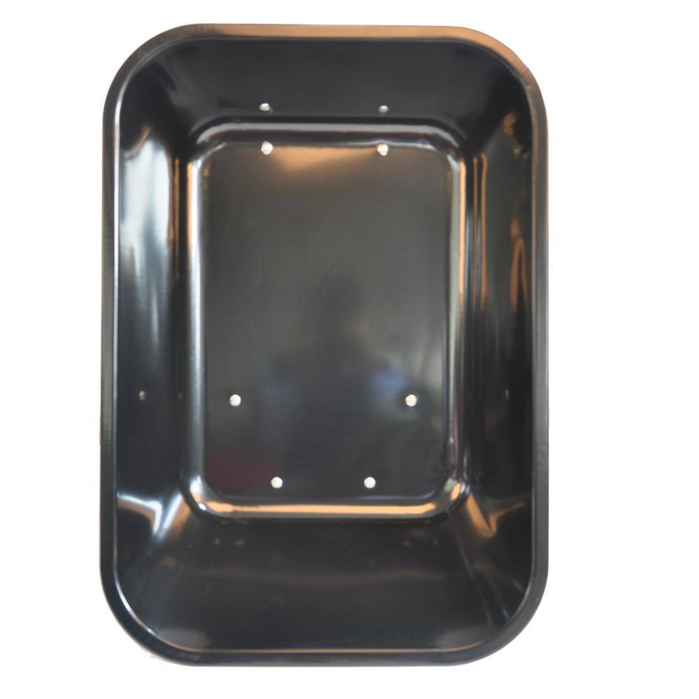 2.5 cu. ft. Black Metal Folding Garden Cart, Car Poly Garden Dump Truck With Steel Frame, 300 lbs. Capacity Body 55 l - Hercitys