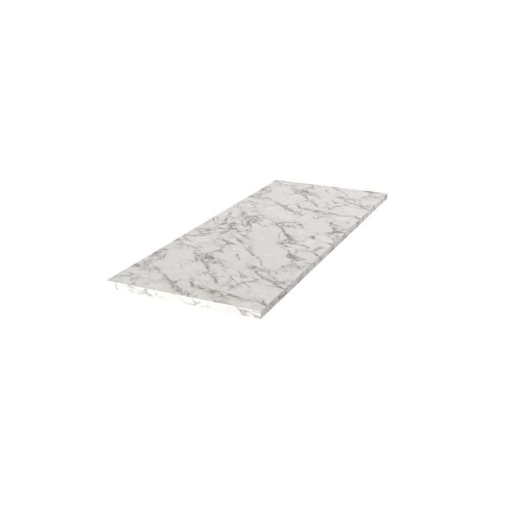 4 ft. L x 1-1/2 in . T Configurable Laminate Countertop in Matte Marmo Eracle with Square Edge - Hercitys