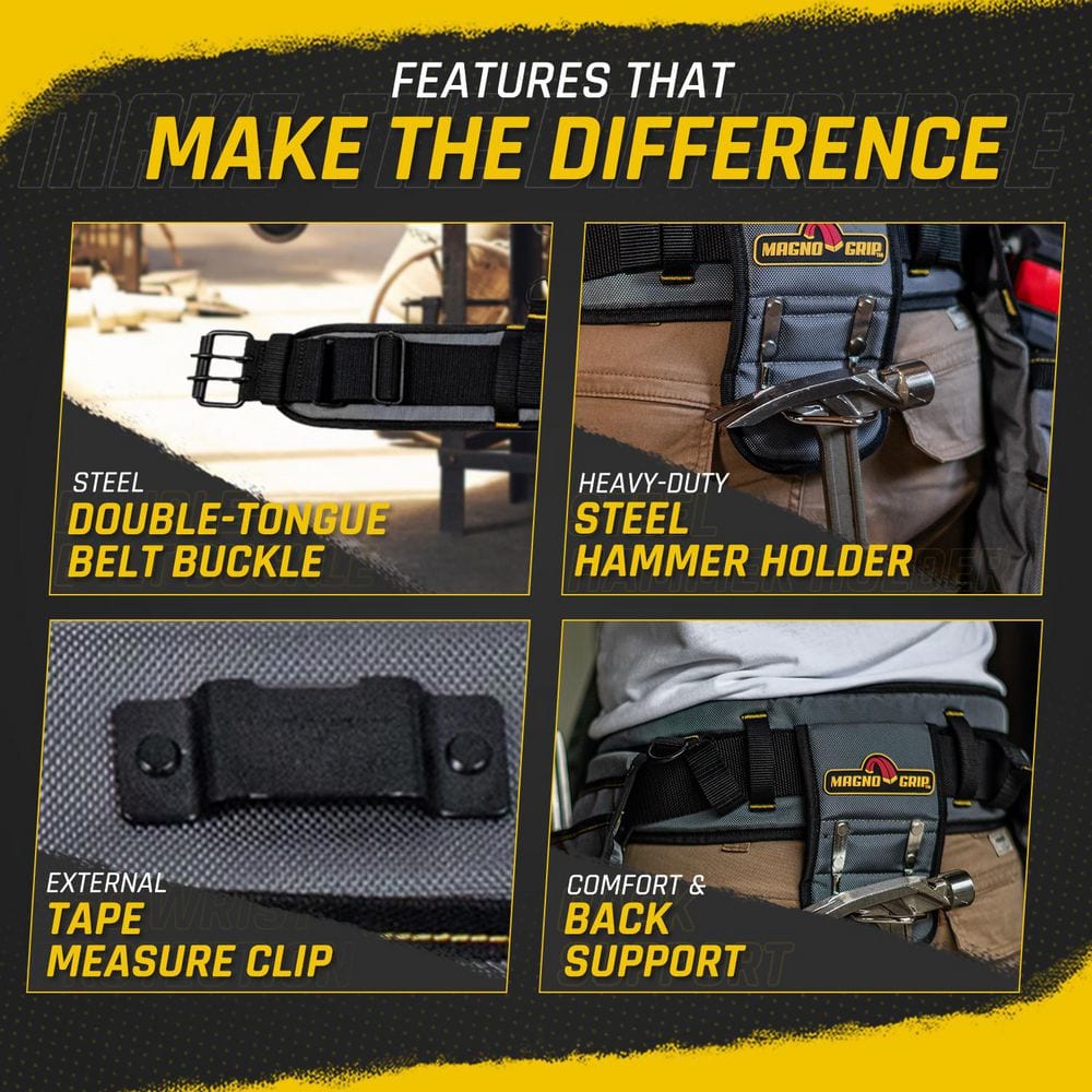 19-Pocket Builders Tool Belt - Hercitys