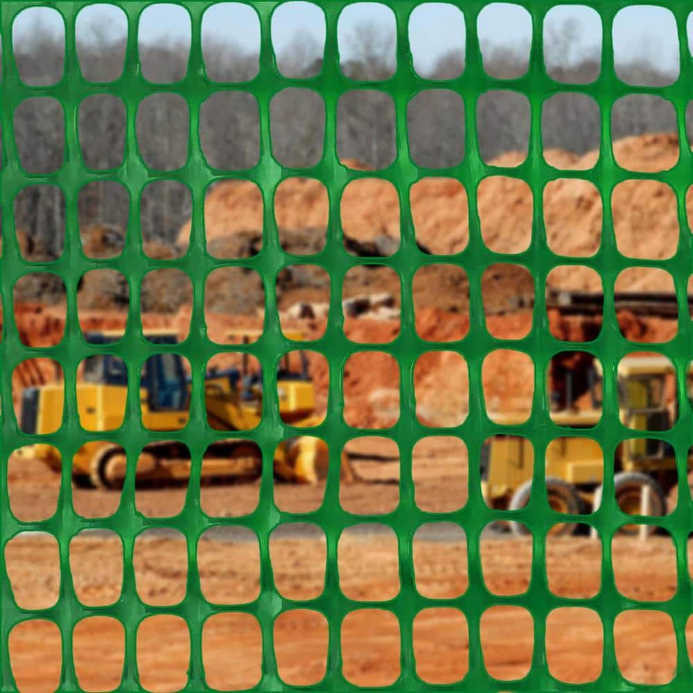 4 ft. x 100 ft.Plastic Barrier Fence Green - Hercitys
