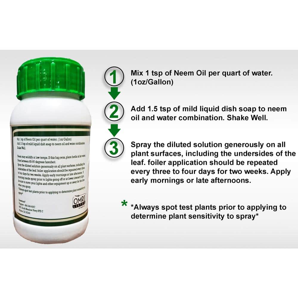 16 oz. Cold Pressed Neem Oil Seed Extract (Makes 24 Gal.) - Hercitys