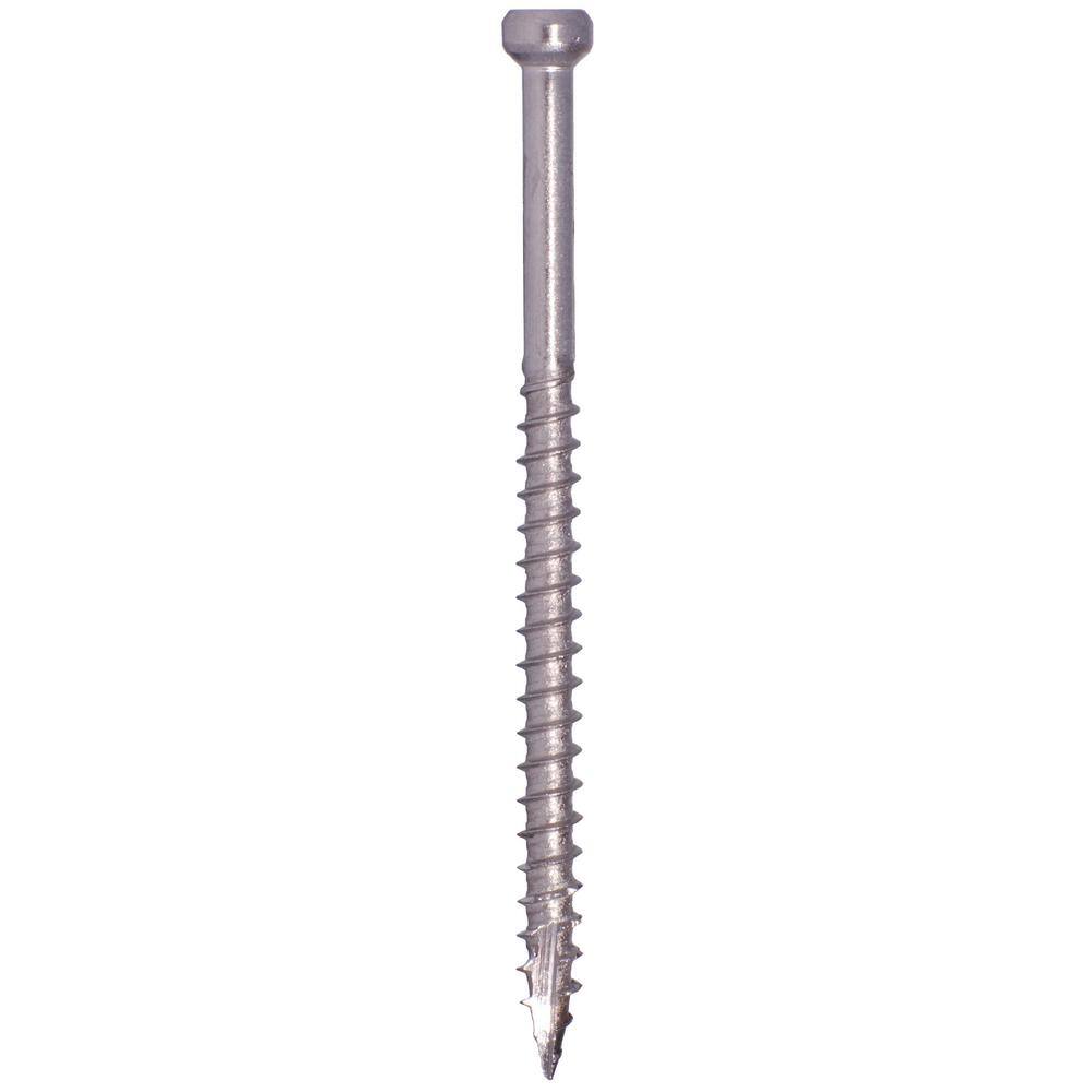 #9 x 2-1/2 in. Pheinox Stainless Steel Star Drive Trim Head Fin/Trim Finishing Screw (365-Pack) - Hercitys