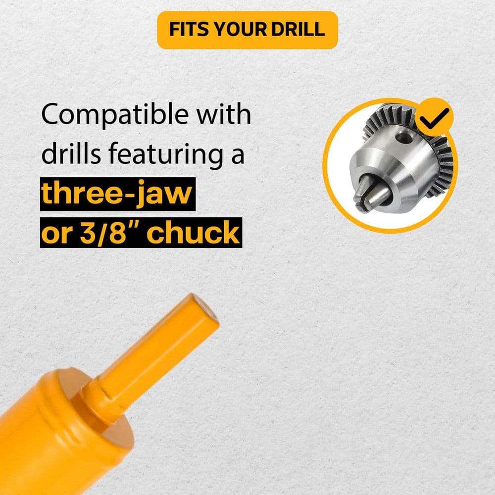 1.6 x 16.5 in. 3.5 x 16 in. Earth Auger Bit, Garden Auger Drill Bit for Planting-Fit with 3/8 in. Hex Drive Dril-2 Pcs - Hercitys