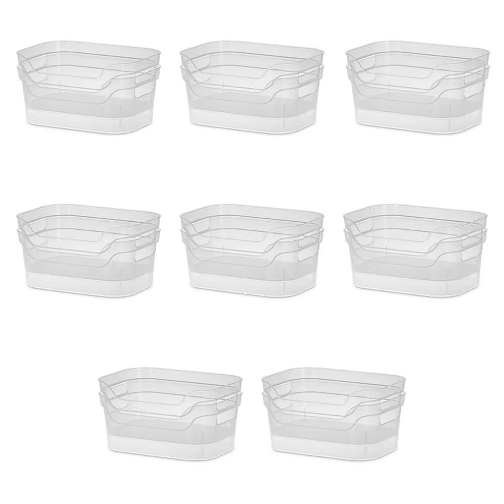 15-Qt. Storage Bin with Carry Handles 16 Pack - Hercitys