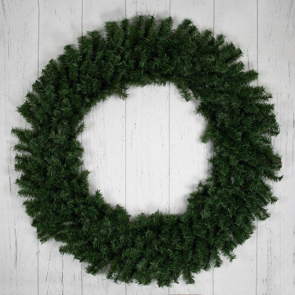 48 in. Canadian Pine Artificial Christmas Wreath-Unlit - Hercitys