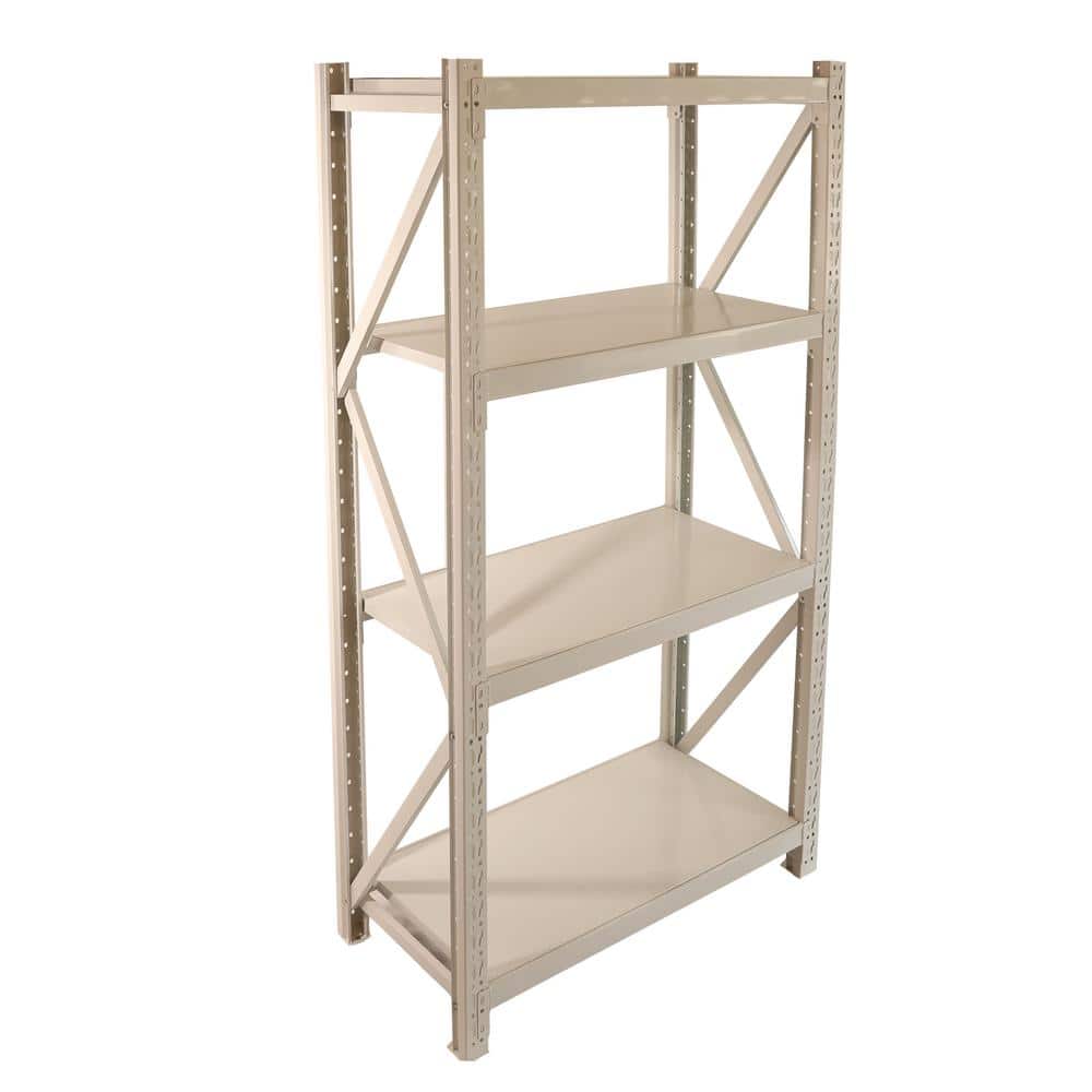 4-Tier Kitchen Pantry, 3600 lbs. Capacity Garage Storage Shelves Heavy Duty- White - Hercitys
