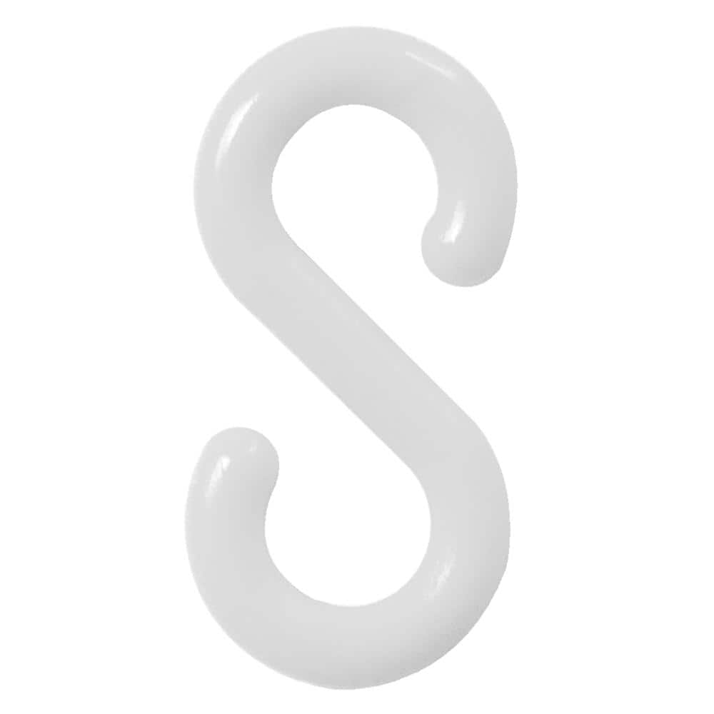 1.5 in. White S-Hook (25-Pack) - Hercitys