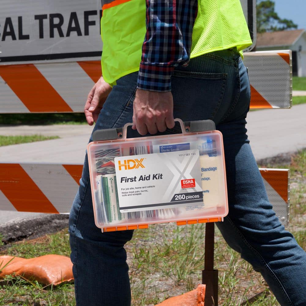 260-Piece OSHA Plastic First Aid Kit - Hercitys