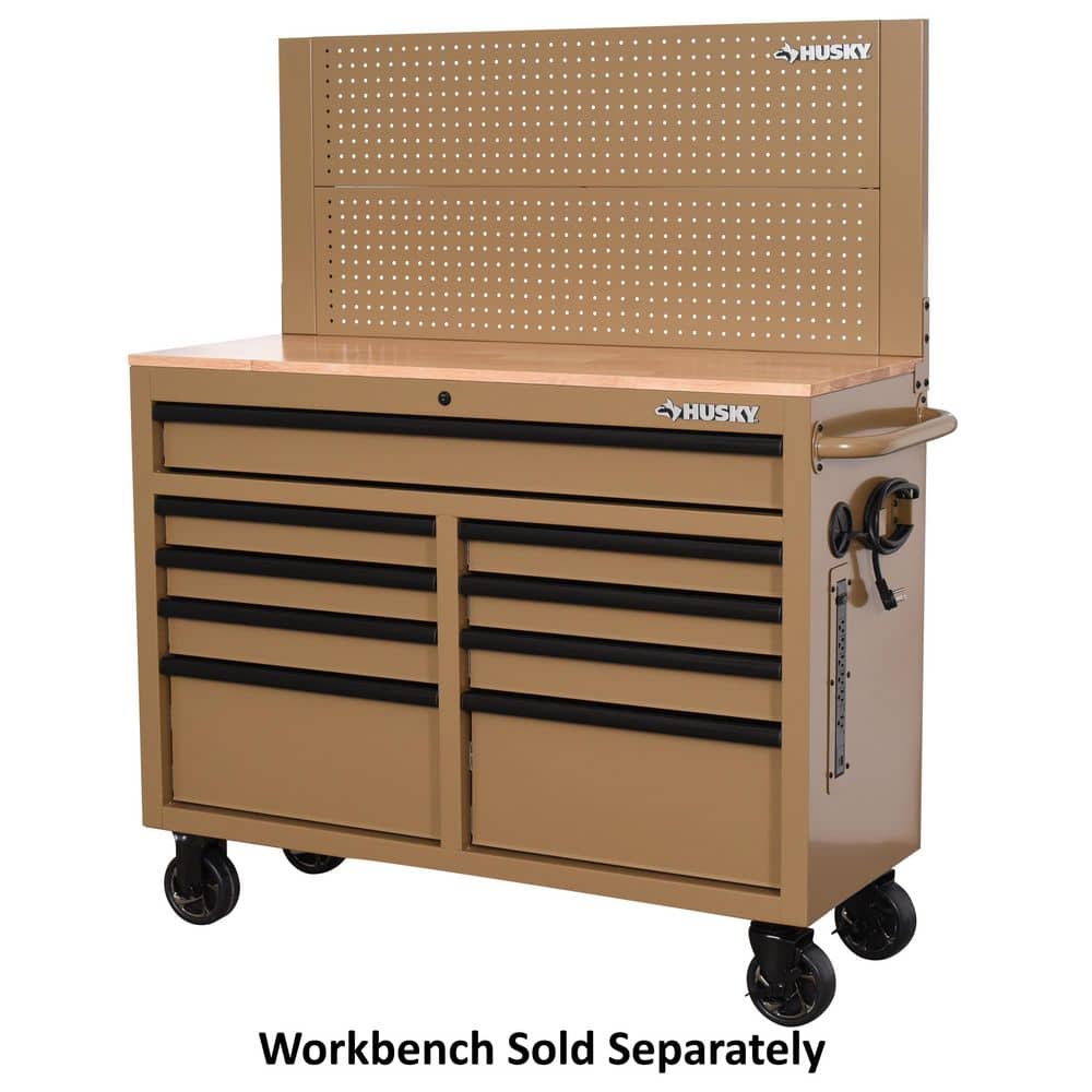 46 in. Gloss Tan Steel Pegboard Attachment - Hercitys