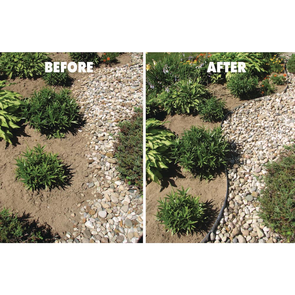 48 ft. x 0.18 in. x 4 in. Mill (Silver) Aluminum Edging Kit - Hercitys