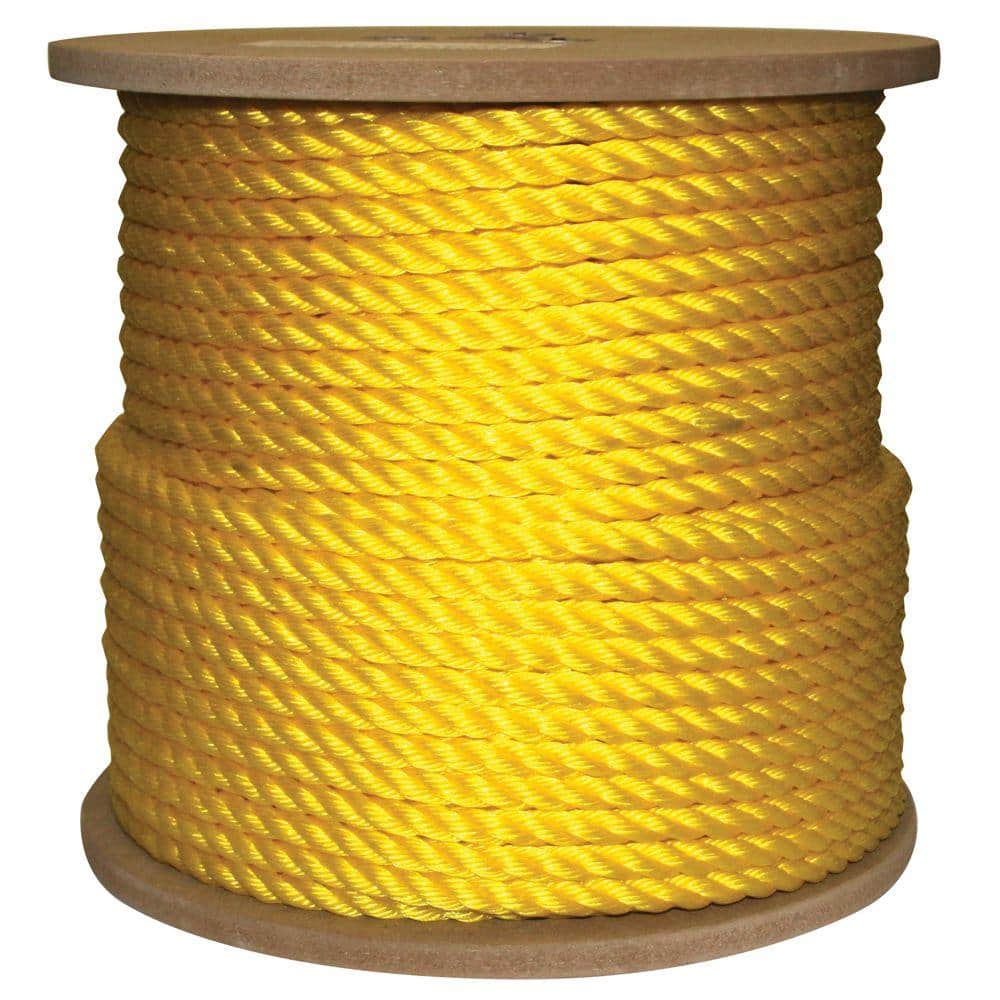 1/2 in. x 400 ft. Twisted Poly Rope Yellow - Hercitys