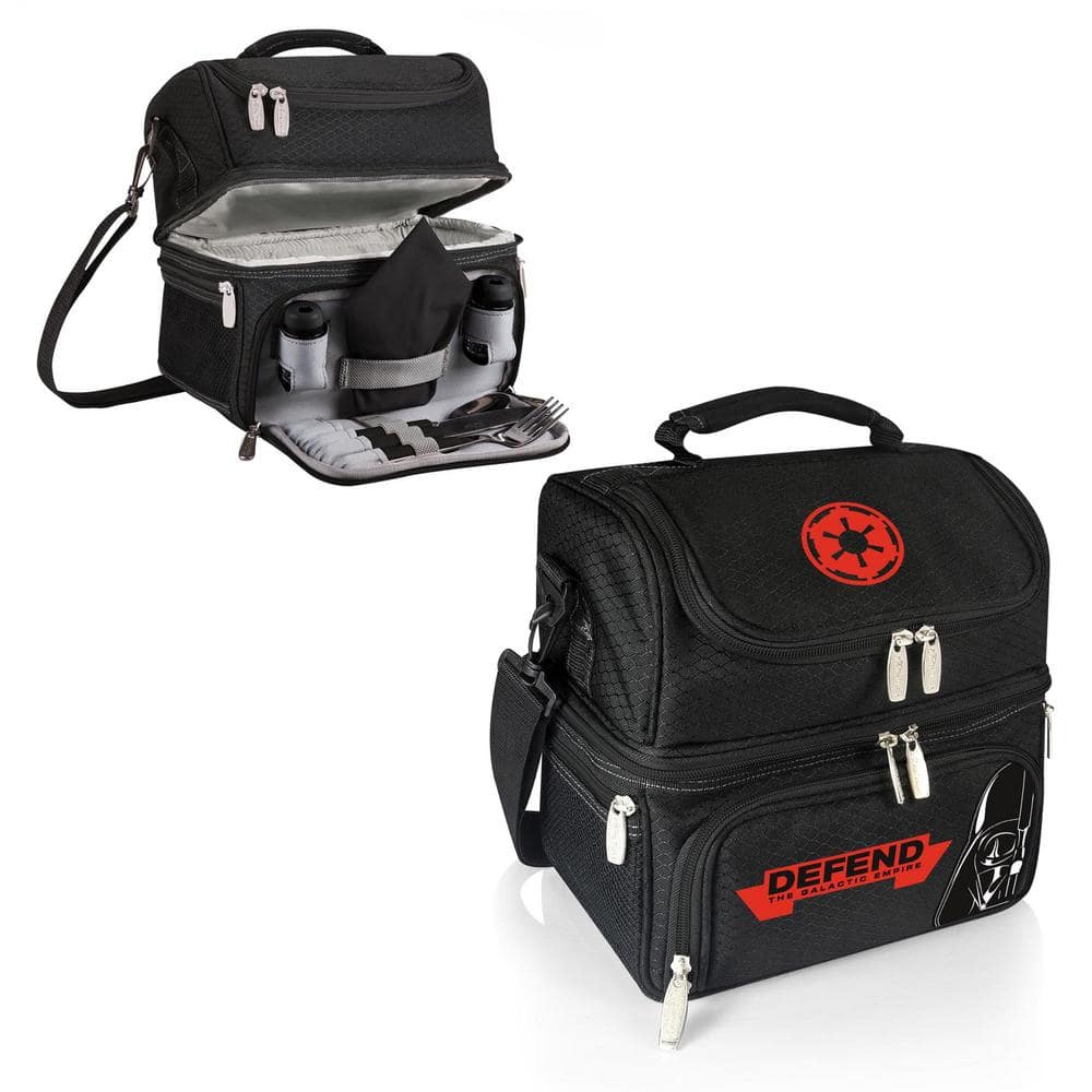 3 Qt. 8-Can Darth Vader Pranzo Lunch Tote Cooler in Black - Hercitys
