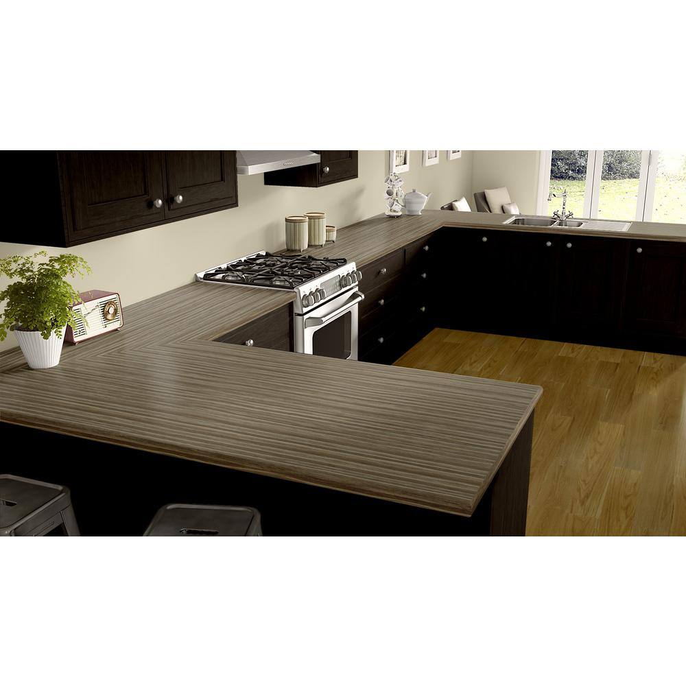 5 ft. x 12 ft. Laminate Sheet in Buka Bark with Standard Fine Velvet Texture Finish - Hercitys