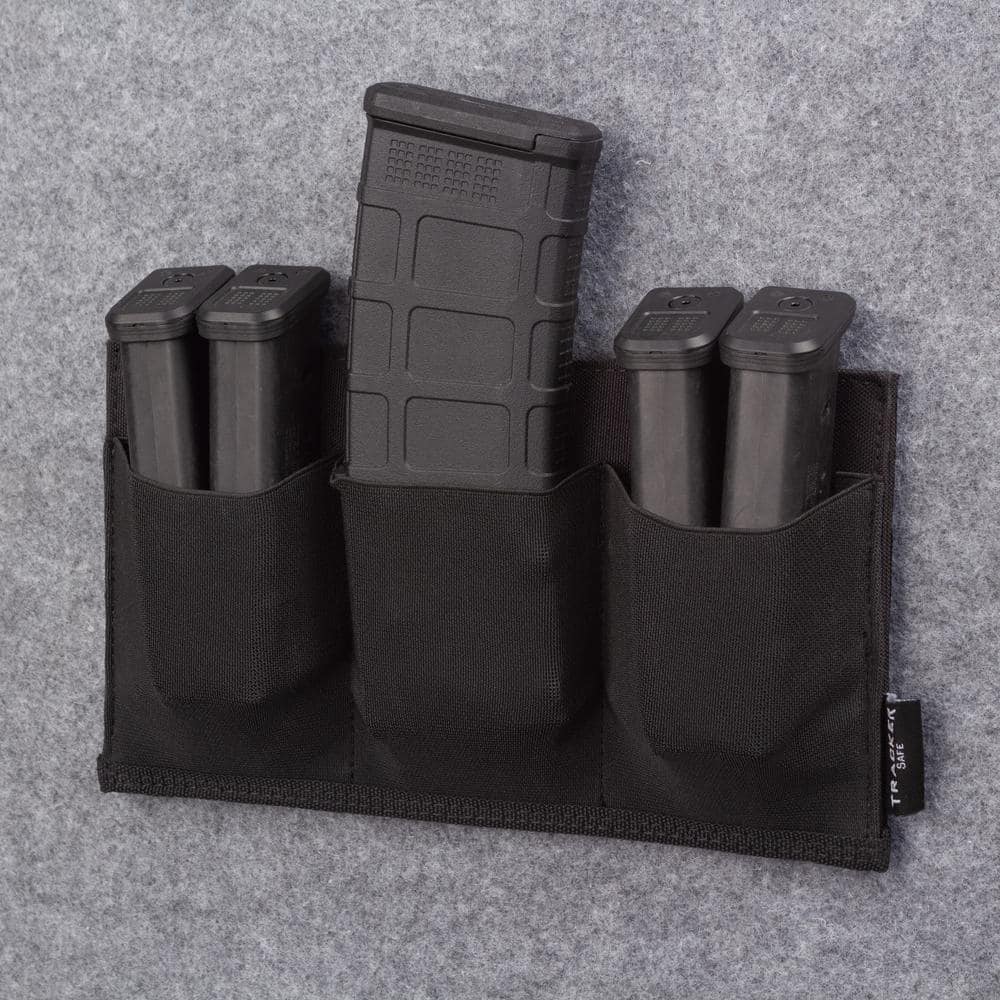 5-1/2 in. x 9-3/4 in. Elastic 3-Magazine Holder for Gun Safe - Hercitys