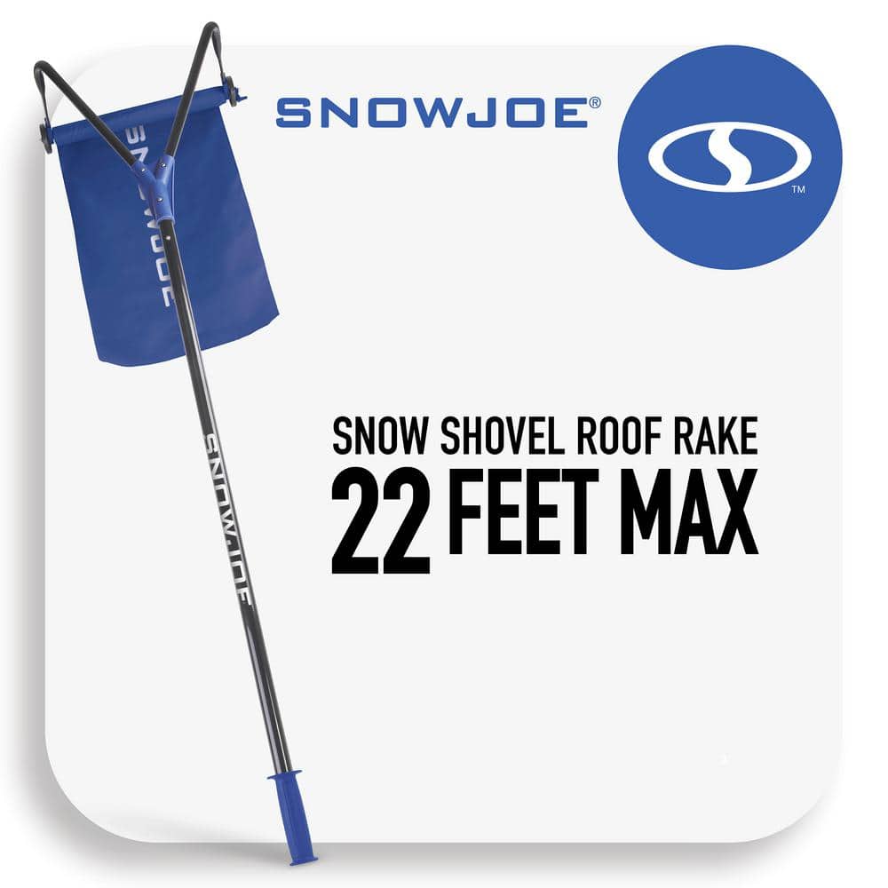 22 ft. Reach Snow Removal Roof Rake with 20 ft. Debris Slide - Hercitys