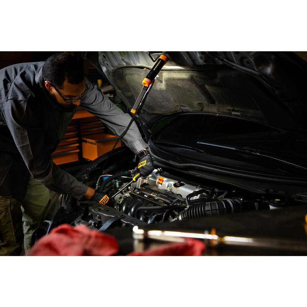 10-1/2 in. 400 Lumen Lithium-Ion USB-C Rechargeable Automotive Flex-Head Light with Magnetic Clamping Base - Hercitys