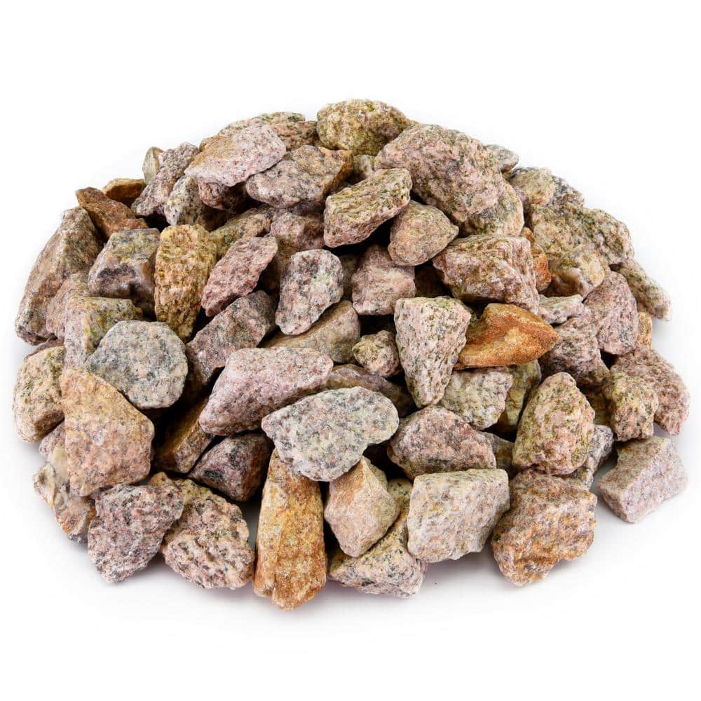 0.25 cu. ft. 3/4 in. Palomino Coral Crushed Landscape Rock for Gardening, Landscaping, Driveways and Walkways - Hercitys