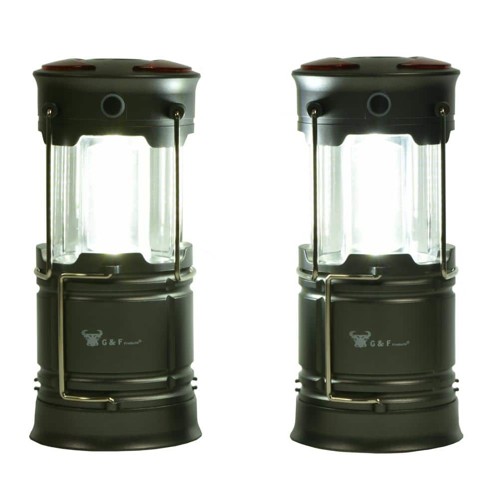200 Lumens 360 LED Lanterns Flashlights Emergency Lights with Magnet Base (2-Pack) - Hercitys