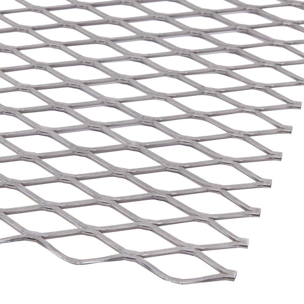 24 in. x 24 in. – 18 Gauge Plain Steel Expanded Metal – 3/4 in. O/C Spacing - Hercitys