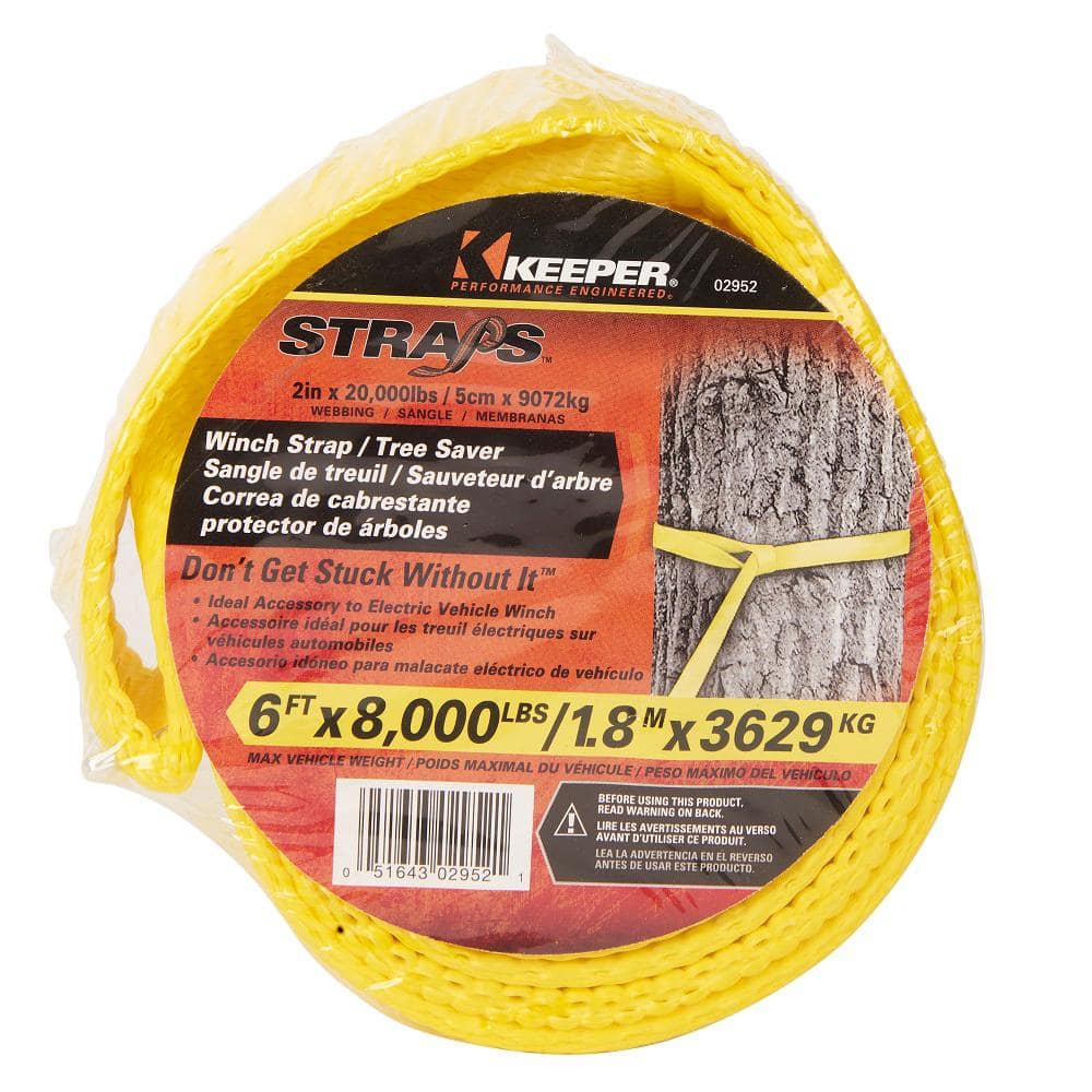 2 in. x 6 ft. Keeper Winch Strap Tree Saver - Hercitys