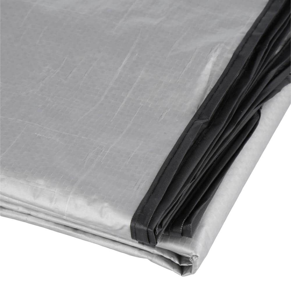 34 in. x 34 in. x 30 in. Plastic Square Central Air Conditioner Cover - Hercitys