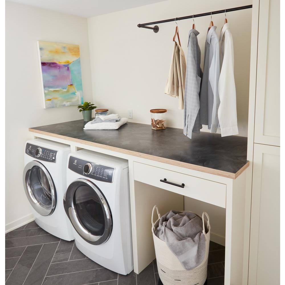 5 ft. x 12 ft. Laminate Sheet in 180fx Marbled Gray with SatinTouch Finish - Hercitys