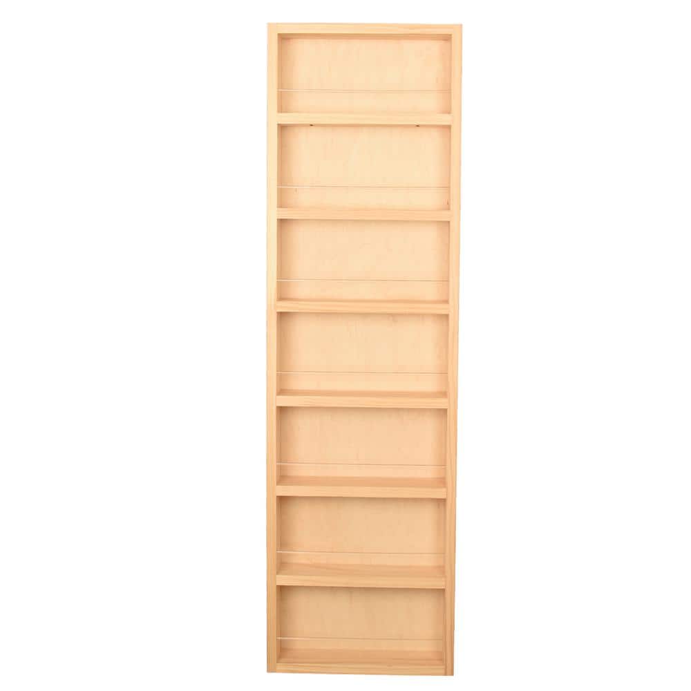 3.5 in. x 11 in. x 48 in. Malibu Unfinished Wood Spice Rack - Hercitys