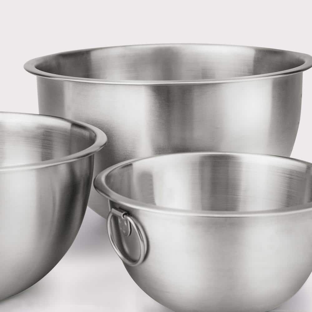 3-Piece Stainless Steel Mixing Bowl Set - Hercitys
