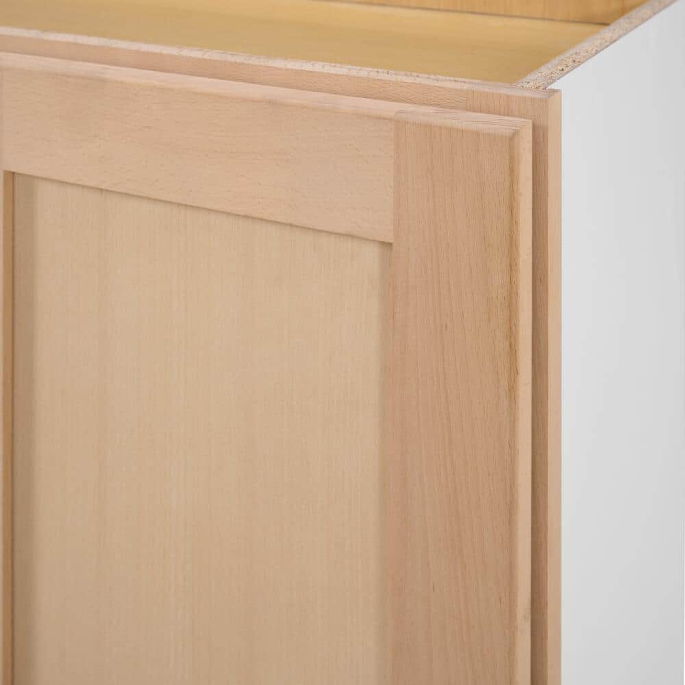 27 in. W x 12 in. D x 36 in. H Ready to Assemble Wall Kitchen Cabinet in Unfinished with CLICKREADY Technology - Hercitys