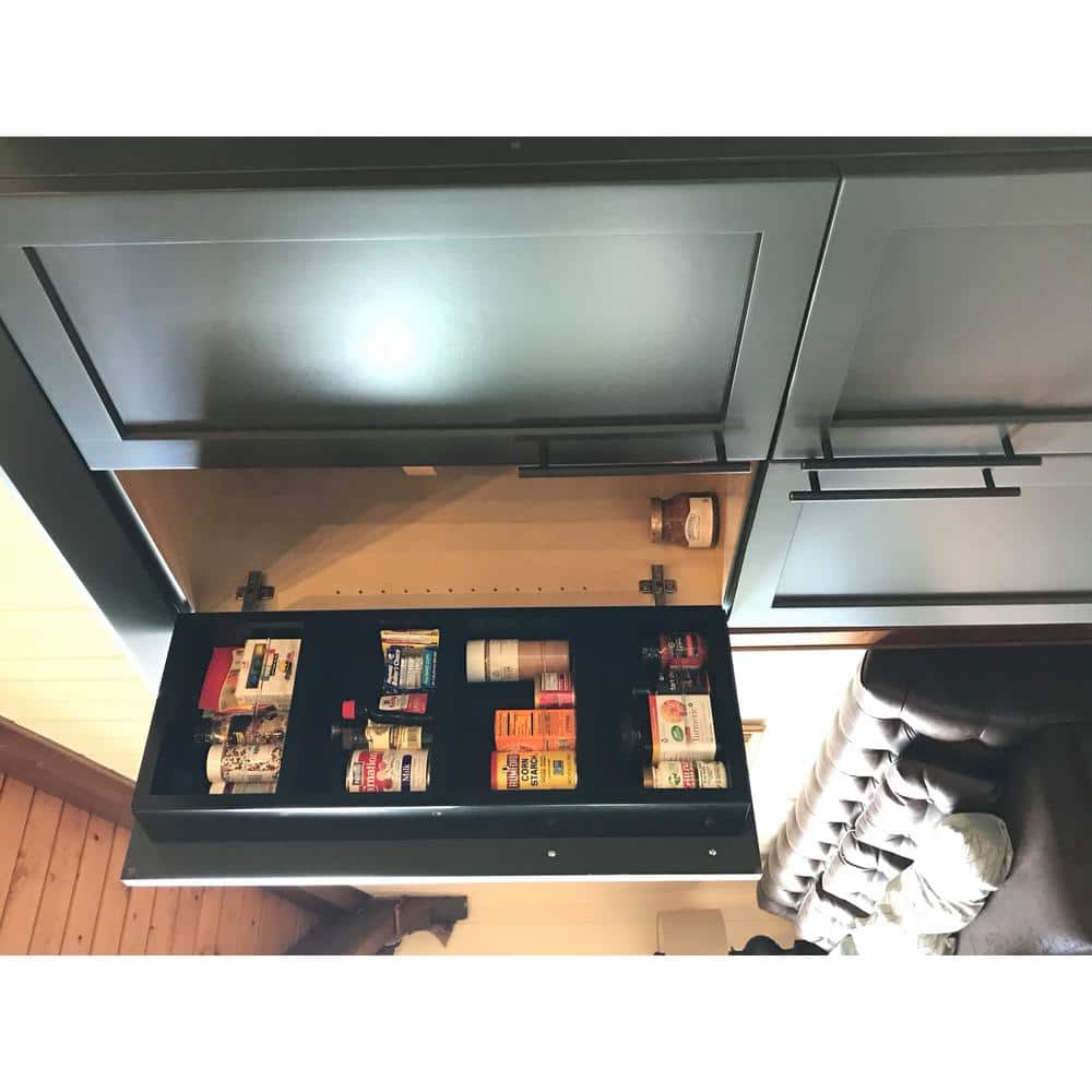 3.5 in. x 14 in. x 28 in. Cityscape Unfinished Wood Spice Rack - Hercitys