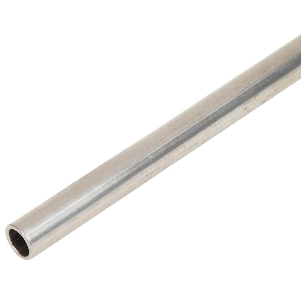 1/2 in. x 3 ft. Plain Steel Round Tube - Hercitys