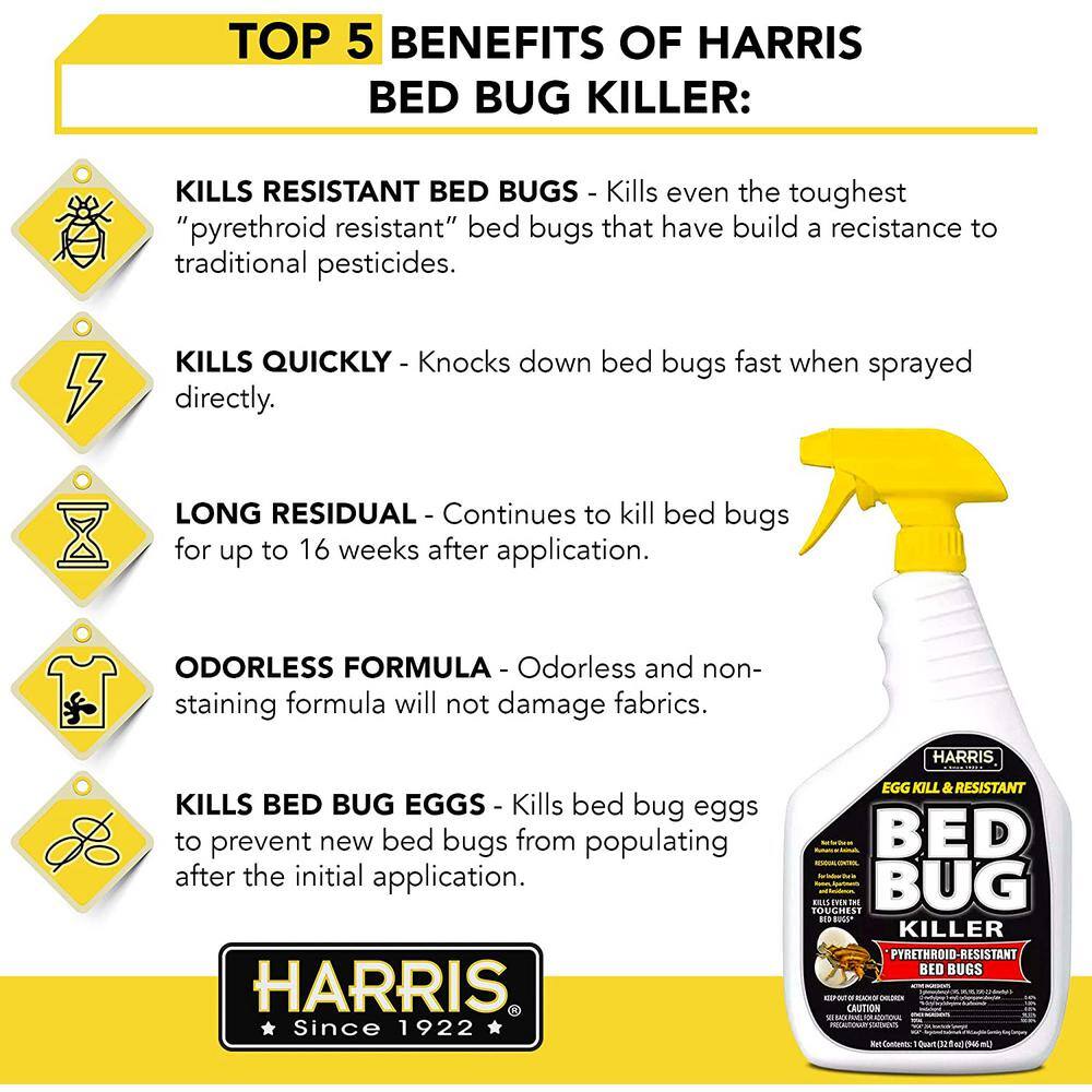 32 oz. Ready-to-Use Egg Kill and Resistant Bed Bug Killer - Hercitys