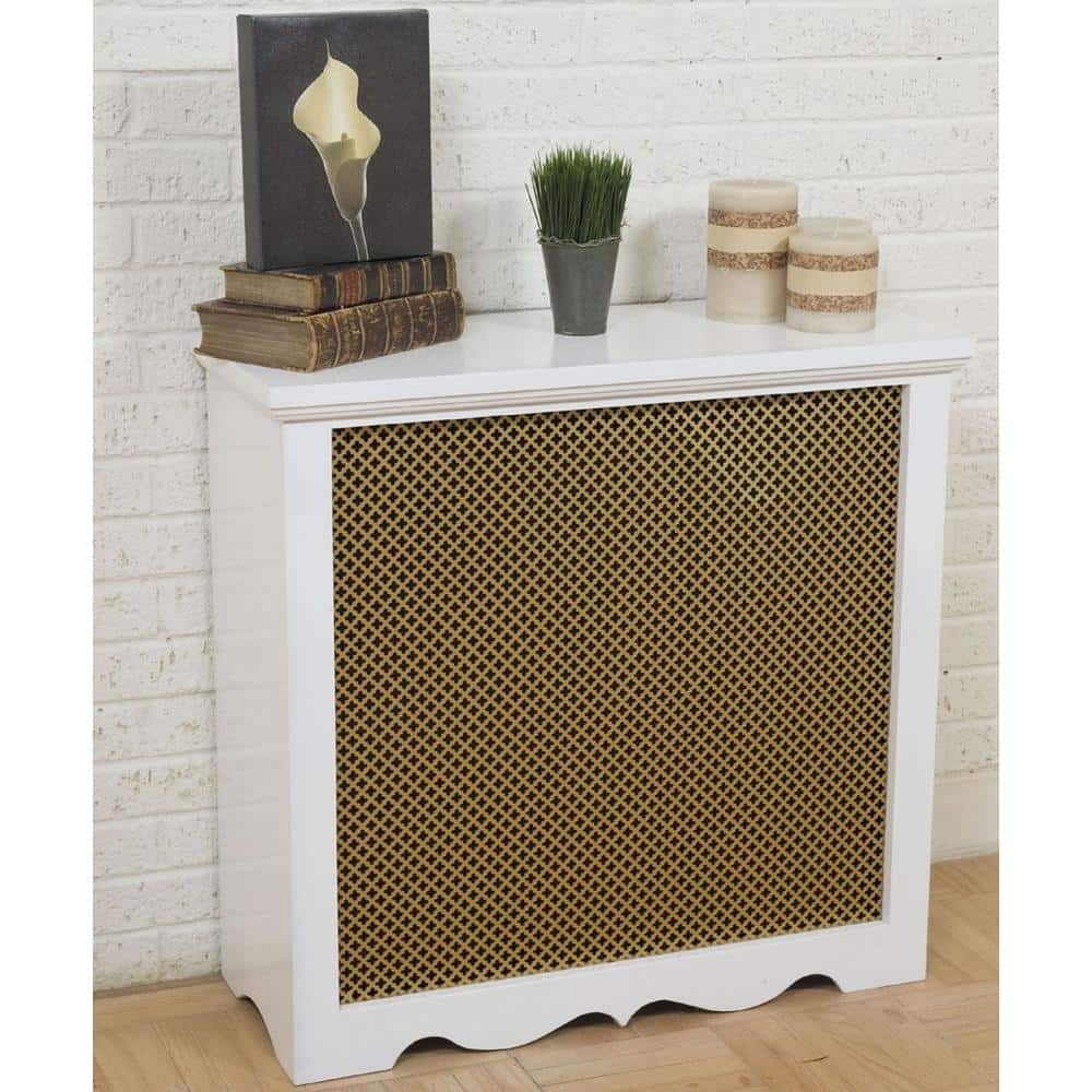 36 in. x 36 in. Cloverleaf Aluminum Sheet in Brass - Hercitys