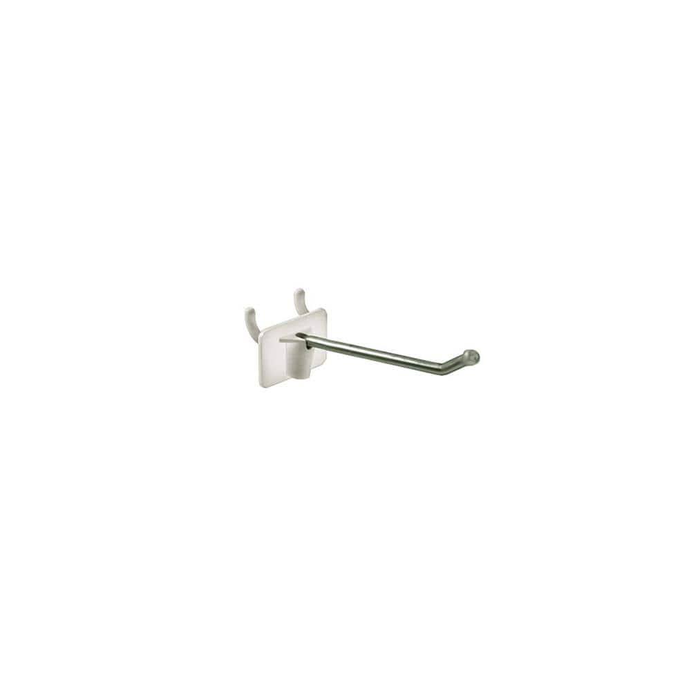 2.5 in. Wire Metal Hook with Attached Plastic Back (50-Pack) - Hercitys