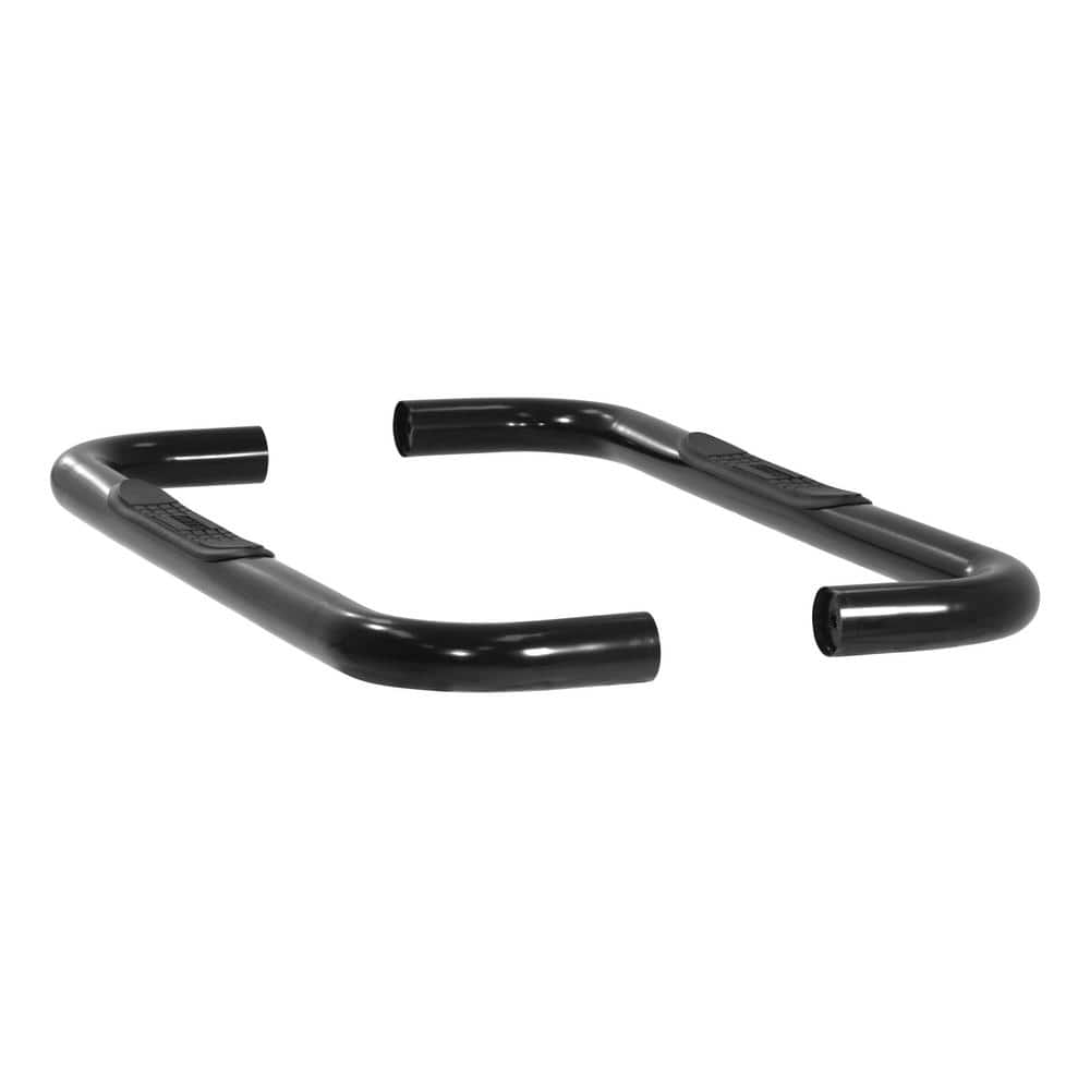 3-Inch Round Black Steel Nerf Bars, No-Drill, Select Dodge Ram 1500, 2500, 3500 - Hercitys