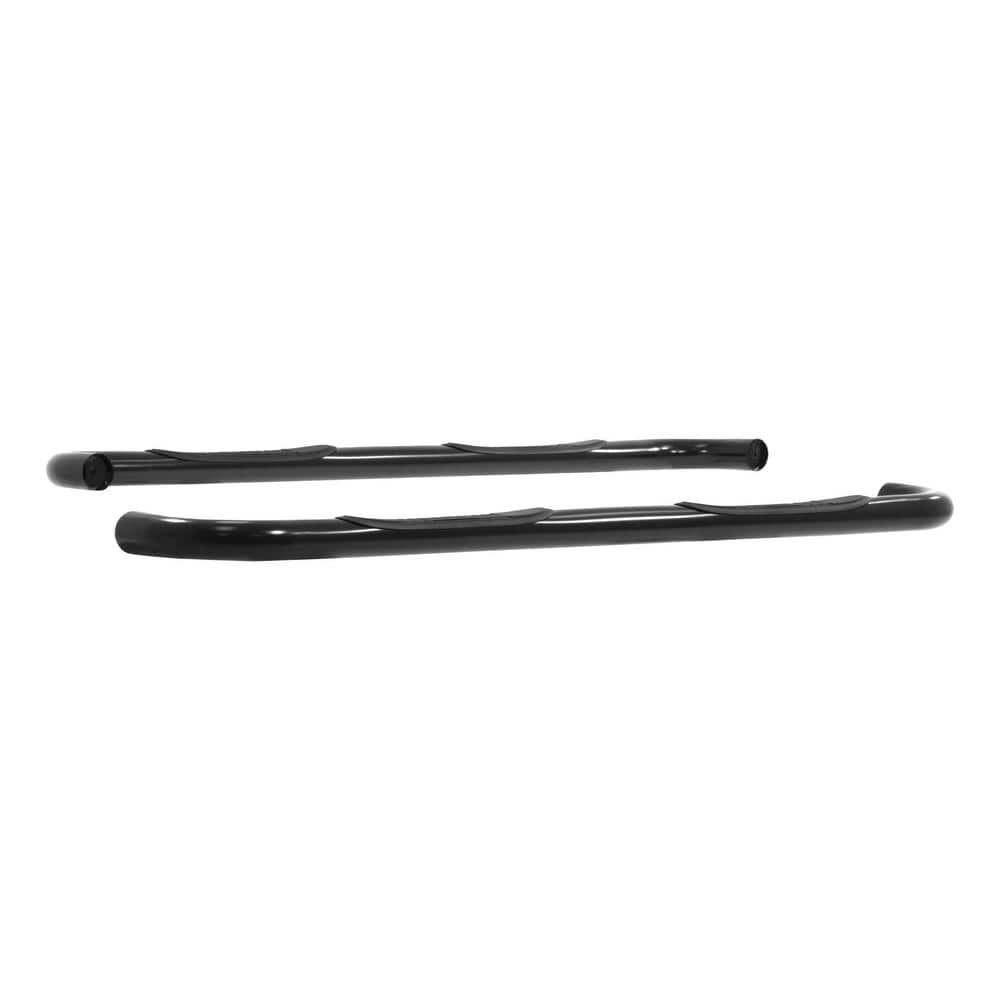 3-Inch Round Black Steel Nerf Bars, No-Drill, Select Chevrolet Silverado, GMC Sierra 1500, 2500, 3500 HD - Hercitys