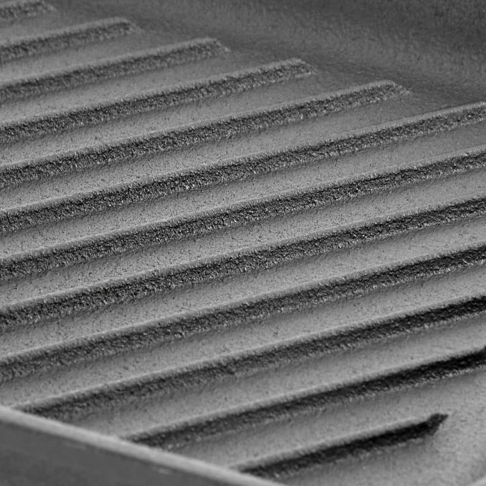 12.5 in. x 8.3 in. Black Pre-Seasoned Cast Iron Griddle - Hercitys