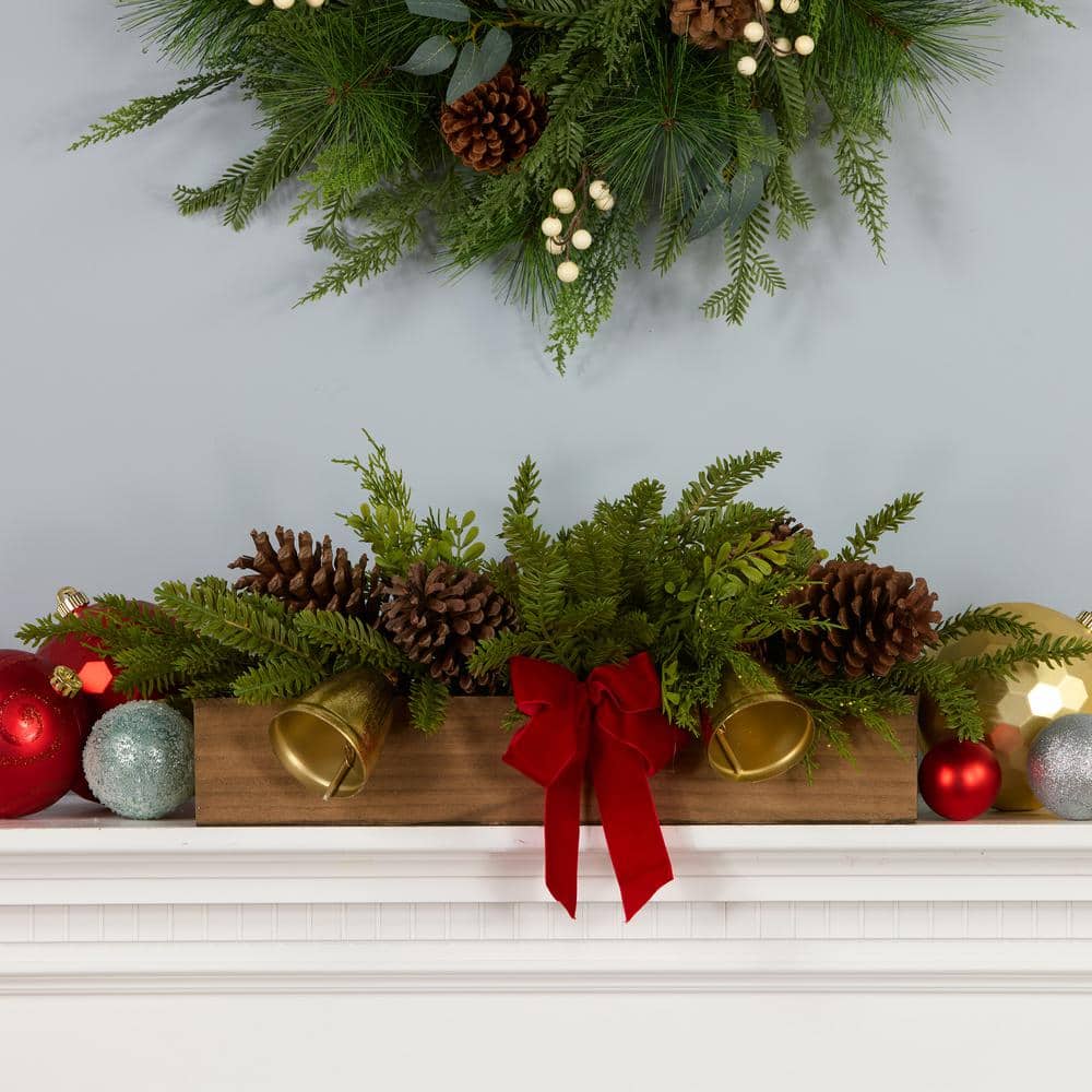 27 in. Christmas Bells Centerpiece - Hercitys