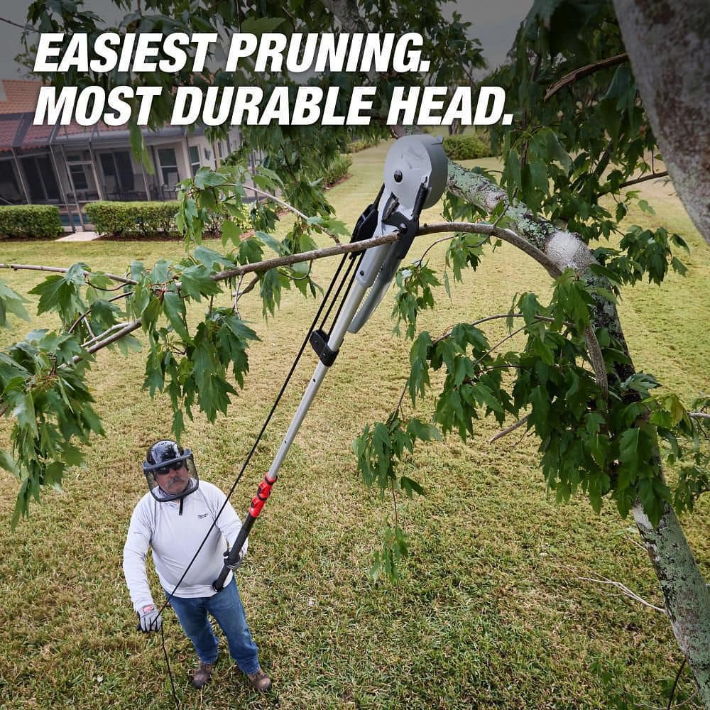 1-1/4 in. Cut Capacity, Fiberglass/Telescoping Pole 16 ft. Tree Pruner with 13 in. High Carbon Steel Blade - Hercitys