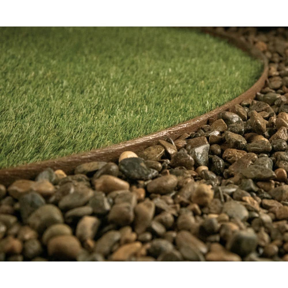 16 ft. x 3.3 in. x .30 in. Benda Board Flex Plastic Teak Edging Pack (4-Stakes Included) - Hercitys