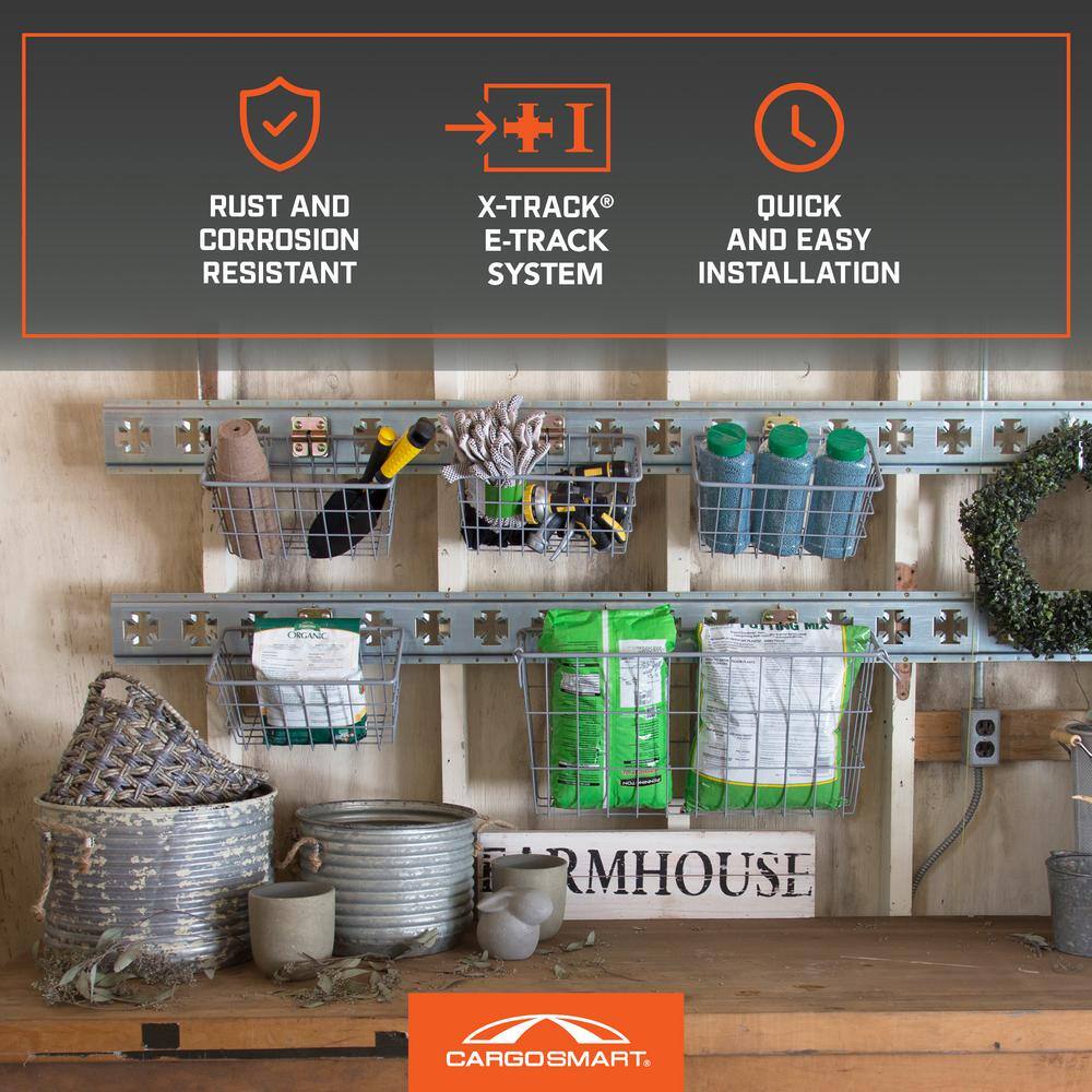 12 in. W x 6 in. H Small Steel Track Basket - Hercitys