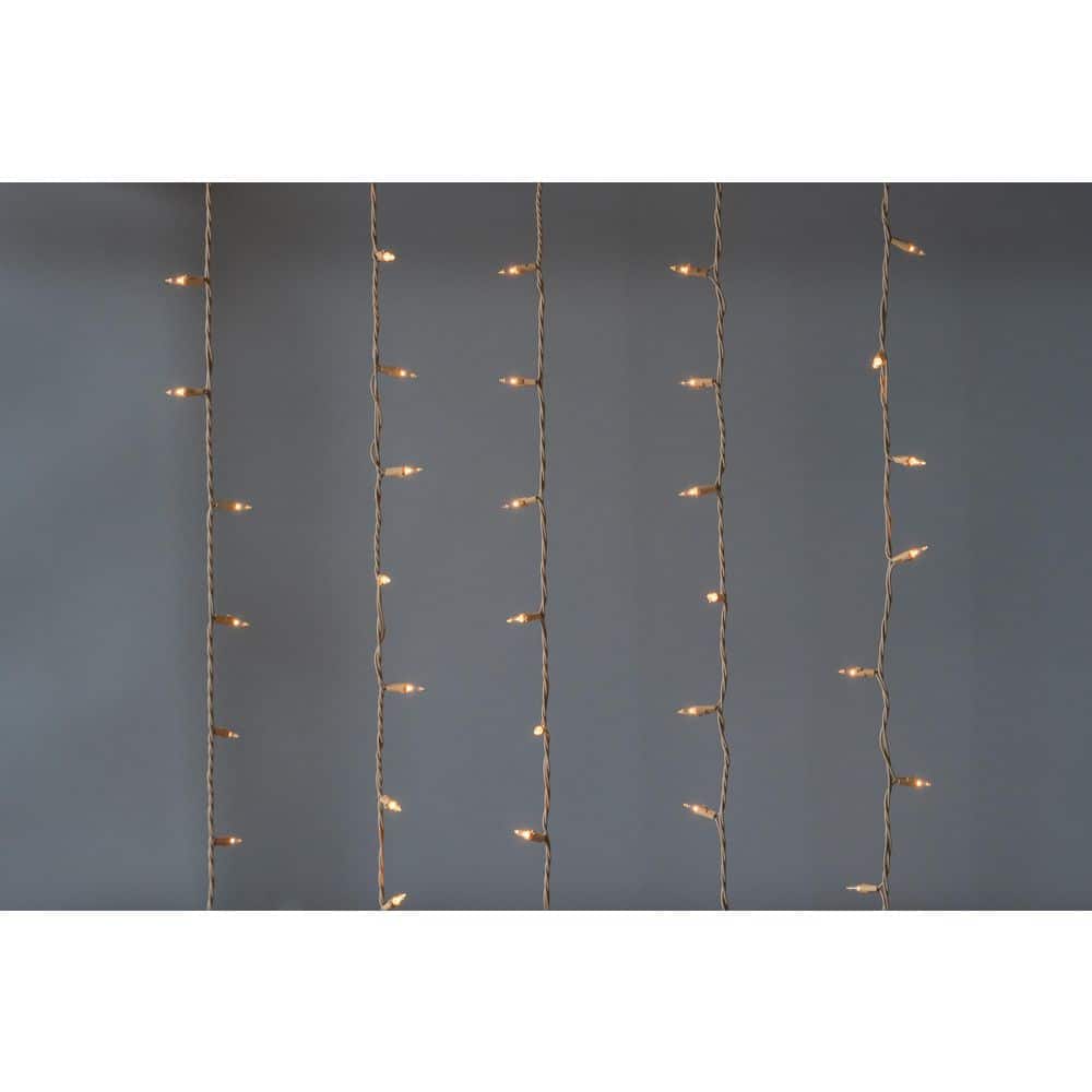 50-Light Designer Series Clear Mini Lights, Champaign Wire - Hercitys