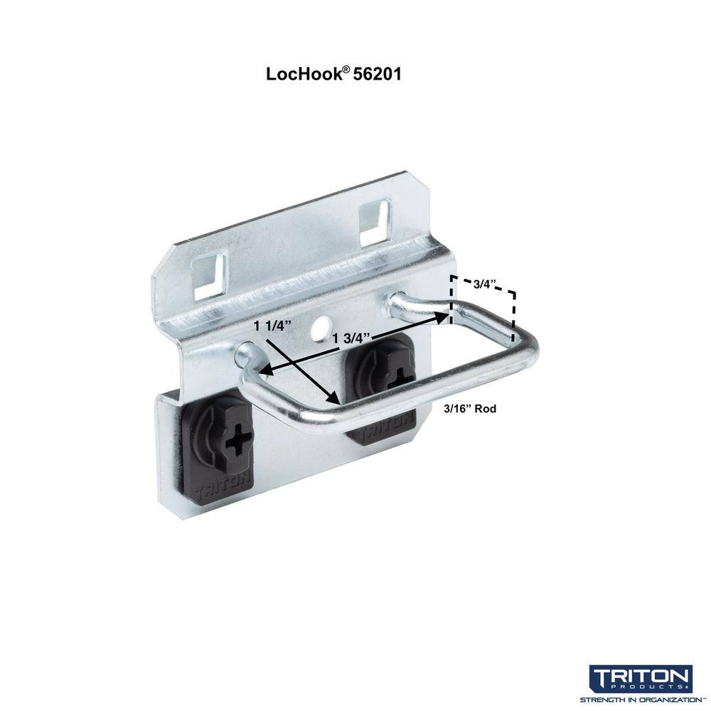 1-3/4 in. I.D. Zinc Plated Steel Closed Hammer/Pliers Holder for LocBoard (5-Pack) - Hercitys