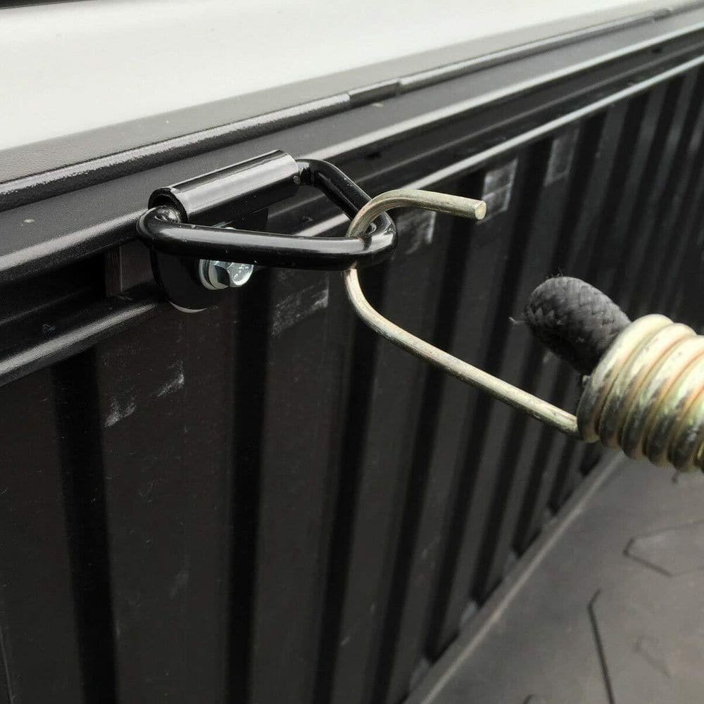 2 in. Heavy Duty Truck Bed Tie Down Anchors Rings Trailers Hook Cargo Bolt on V Ring Pickups Rail Accessories (10-Pack) - Hercitys